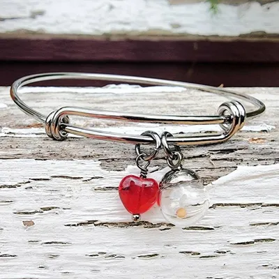 Alternate image for Mustard Seed Glass Charm Bracelet, Faith Symbol Jewelry