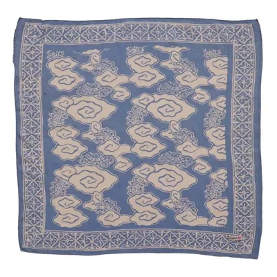 Alternate image for Hand Dyed Batik Bandana, 100% Soft Cotton, Pewter Sky, Grey