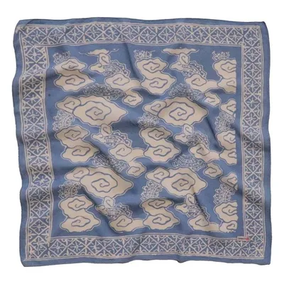 Alternate image for Hand Dyed Batik Bandana, 100% Soft Cotton, Pewter Sky, Grey