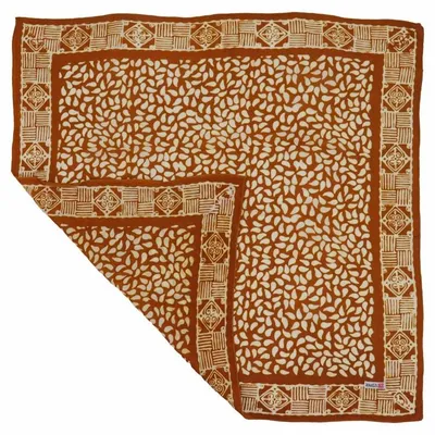 Alternate image for Hand Dyed Batik Bandana, 100% Soft Cotton, Sunrise Mist, Yellow