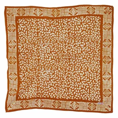 Alternate image for Hand Dyed Batik Bandana, 100% Soft Cotton, Sunrise Mist, Yellow