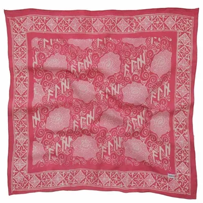 Alternate image for Hand Dyed Batik Bandana, Pink Corpse Flower, Giant Padma