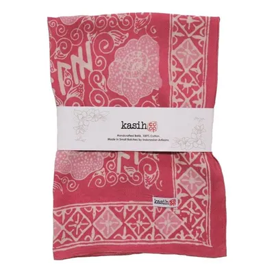 Alternate image for Hand Dyed Batik Bandana, Pink Corpse Flower, Giant Padma