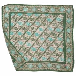 Image for Batik Bandana, Soft Lightweight Cotton, Leaf Lovers, Hand Dyed, Lime Cream