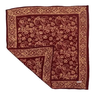 Alternate image for Hand Dyed Batik Bandana, 100% Soft Cotton, Charmed Canopy, Red