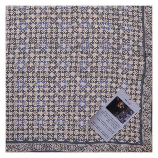 Alternate image for Large 39 Hand Dyed Batik Bandana Charcoal Gray, Size XL Scarf, Oversized