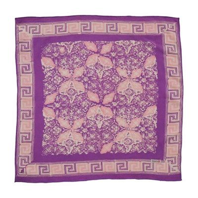 Alternate image for Hand Dyed Batik Bandana, 100% Soft Cotton, Lavender Love, Purple