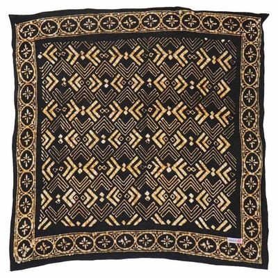 Alternate image for Hand Dyed Batik Bandana, 100% Soft Cotton, Arrow, Black, Brown,