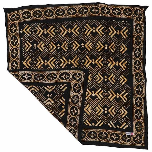 Alternate image for Hand Dyed Batik Bandana, 100% Soft Cotton, Arrow, Black, Brown,