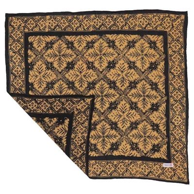 Alternate image for Hand Dyed Batik Bandana, 100% Soft Cotton, Harvest, Brown Black