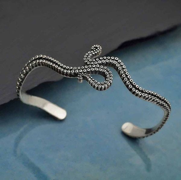 Alternate image for Octopus Tentacle Cuff Bracelet