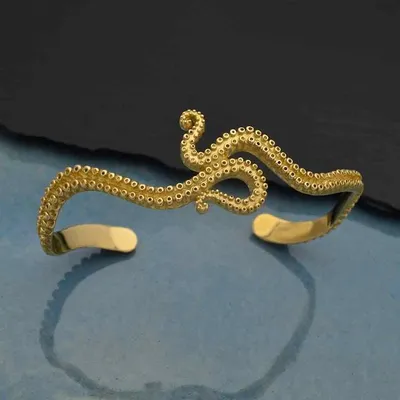 Alternate image for Octopus Tentacle Cuff Bracelet