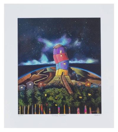 Alternate image for Surrealist Gicle on Canvas Star Forest