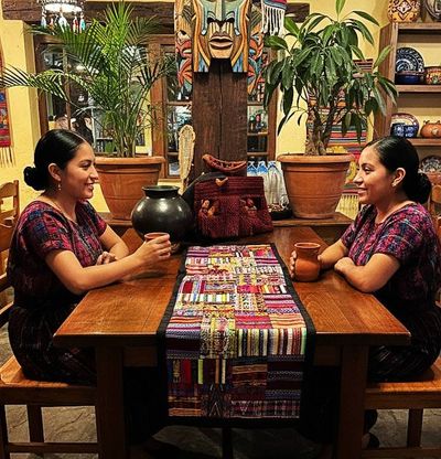 Alternate image for Embroidered Patchwork Huipile Table Runner