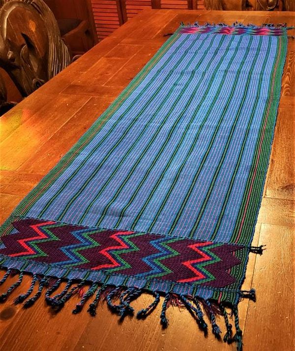 Alternate image for Hand-woven Blue Zacualpa Table Runner