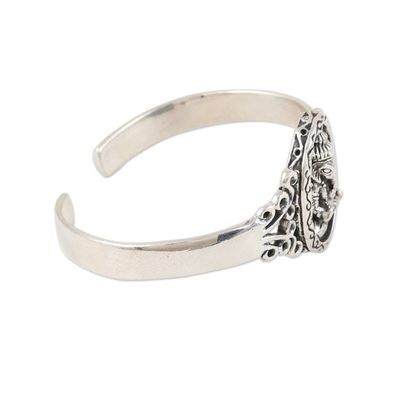 Alternate image for Sterling Silver Cuff Bracelet Featuring Ganesha Ganesha Glory