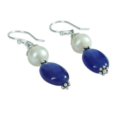 Alternate image for Pearl dangle earrings Sky Kisses