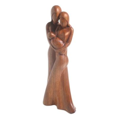 Alternate image for Hand Crafted Suar Wood Sculpture from Bali Newborn