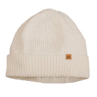 Alternate image for Knit Ribbed Baby Alpaca and Wool Blend Beanie Hat in Ivory Ivory Inspiration