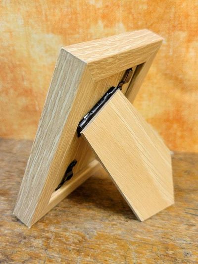 Alternate image for Handcrafted Cyanotype Dune Grass Print in Mini White Frame