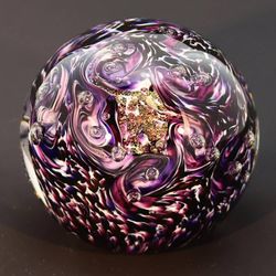 Image for Violet Nights-RD / Hand Blown Glass Paperweights