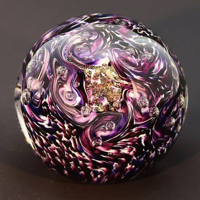Primary image for Violet Nights-RD / Hand Blown Glass Paperweights
