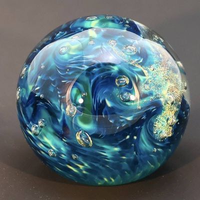 Alternate image for Ocean Tides-RD / Handblown Glass Paperweights