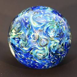 Image for Arctic Waves-RD / Handblown Glass Paperweights