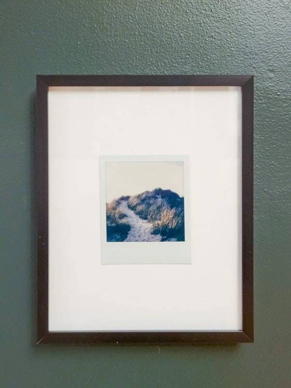 One of a Kind Framed Polaroid Dune Path Photograph