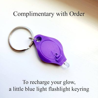 Alternate image for Glow-in-the-Dark Glass Earrings with 21g Sterling Silver Ear Wires