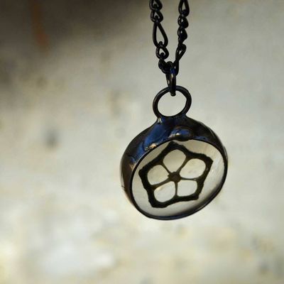 Alternate image for Okra Pendant Necklace, Unique Foodie Pendant, Chef Necklace, Glass not Resin, Gift for Cook or Kitchen Lover