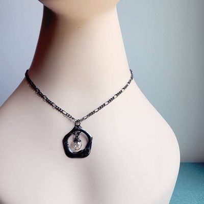 Alternate image for Mustard Seed Necklace, Quality Glass Pendant, Handmade Christian Jewelry, Faith of a Mustard Seed Pendant