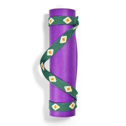 Image for Wayúu Yoga Strap – Flor oliva