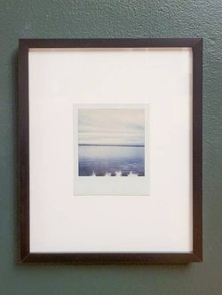 Image for Framed One of a Kind Polaroid Seascape Photograph