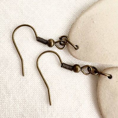 Alternate image for White Oblong Ceramic Earrings