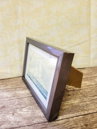 Alternate image for Miniature Framed Ocean Horizon Cyanotype Photograph