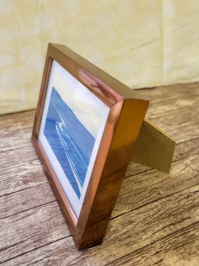 Alternate image for Minature Framed Blue Seascape Cyanotype Photograph