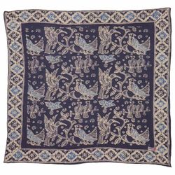 Image for Hand Dyed Batik Bandana, 100% Soft Cotton, Bird Song (BAN0227-4)