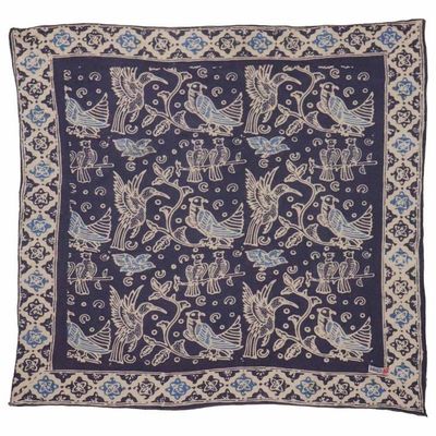 Alternate image for Hand Dyed Batik Bandana, 100% Soft Cotton, Bird Song (BAN0227-4)