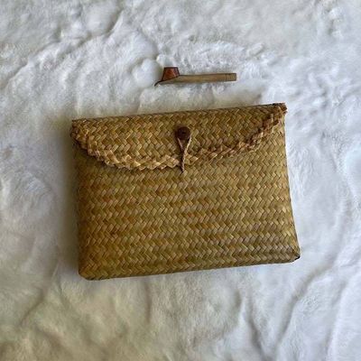 Alternate image for Gift Set of Handwoven Pouch and Canting Wax and Dye Tool, Handwoven Natural Bag, Gift for Her