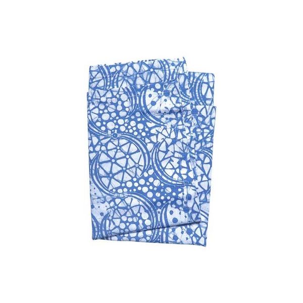 Image for Batik Tea Towel Hand Dyed, Blue Stone, Hand Dyed, 100% Cotton