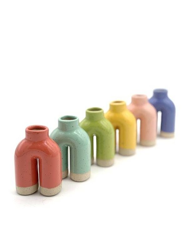 Alternate image for Bud Vase Happy Feet in Pink