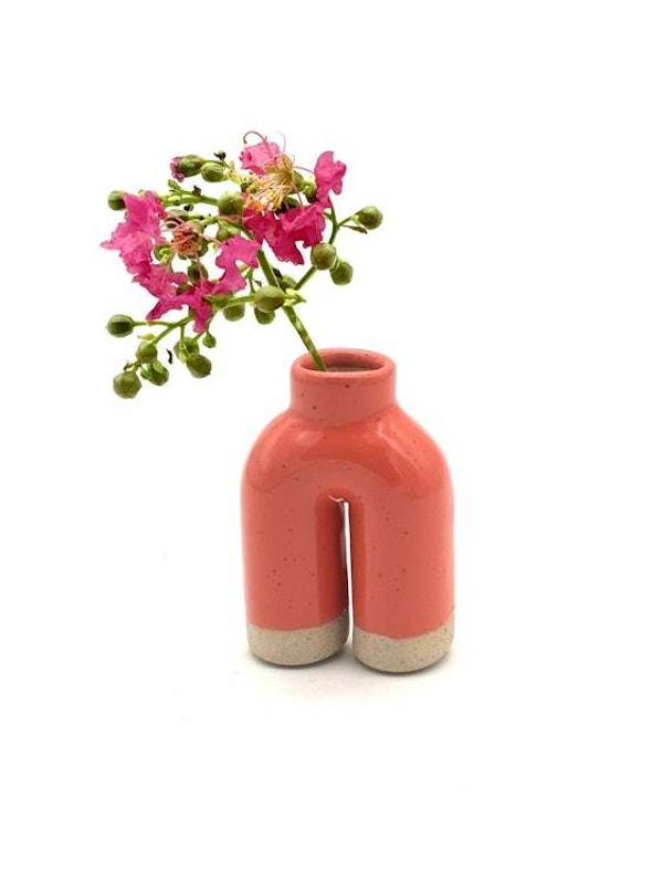 Alternate image for Bud Vase Happy Feet in Pink