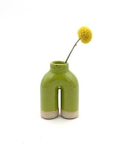 Image for Bud Vase Happy Feet in Lime