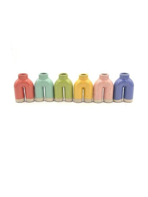 Alternate image for Bud Vase Happy Feet in Lime