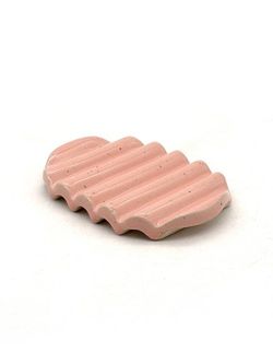 Image for Squiggle Soap Dish in Pink Flowers