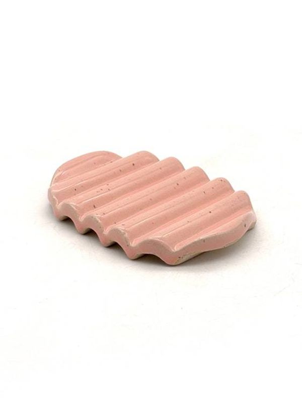 Alternate image for Squiggle Soap Dish in Pink Flowers