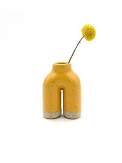 Image for Bud Vase Happy Feet in Yellow