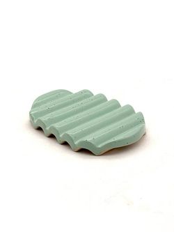 Image for Squiggle Soap Dish in Aqua Marine