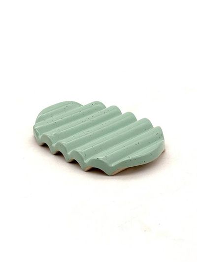 Primary image for Squiggle Soap Dish in Aqua Marine